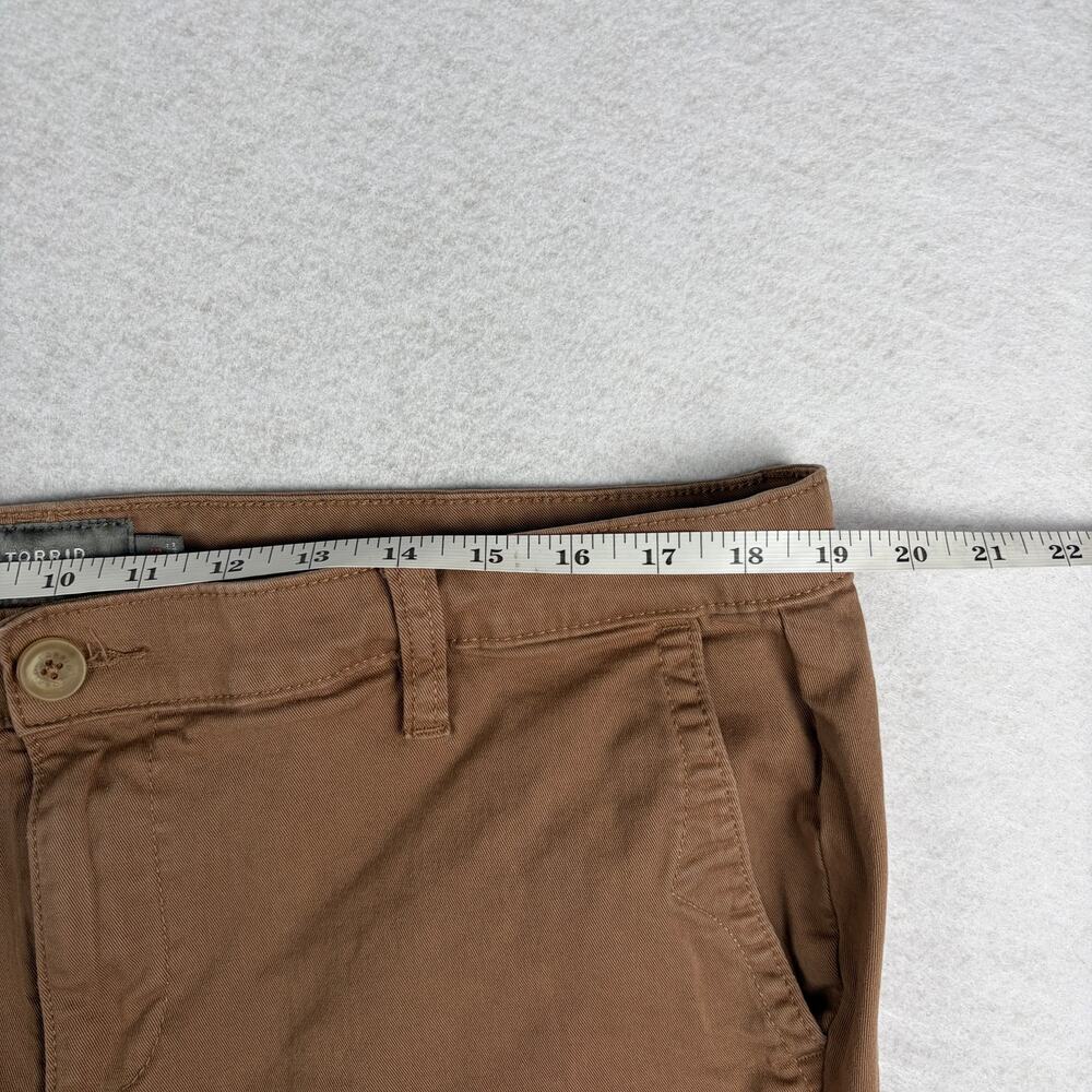 Torrid Feel The Fit Pants Women’s 16 Brown Mid Rise Slim Stretch Casual - Picture 6 of 9